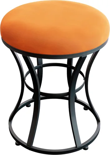 Miniatura 9 de Taburete de tocador pequeño, taburetes de maquillaje para escritorio de tocador, silla de tocador de baño, taburete metálico para sala de estar