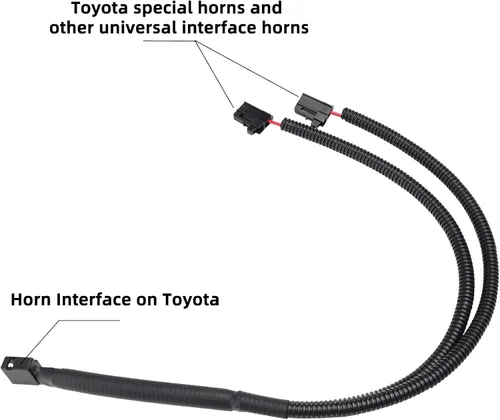 Miniatura 5 de FARBIN 1 a 2 Adaptador Conector de Bocina Tipo Y Kit de Cableado de Enchufe Especial para Bocina de Coche y Camión Toyota Plug and Play