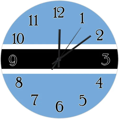 Miniatura 14 de Reloj de pared de madera con bandera de Chile, reloj de pared de cuarzo de calidad, funciona con pilas, silencioso de 12 pulgadas, reloj de pared