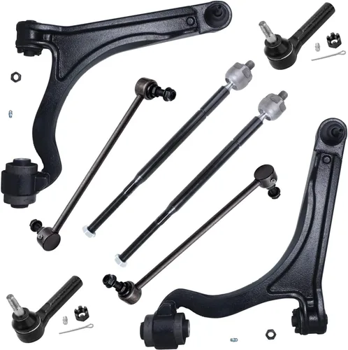 Miniatura 31 de Detroit Axle - Kit de brazos de control de extremo delantero de 8 piezas para Dodge Dakota 00-04, Durango 00-03, 4 brazos de control superior e
