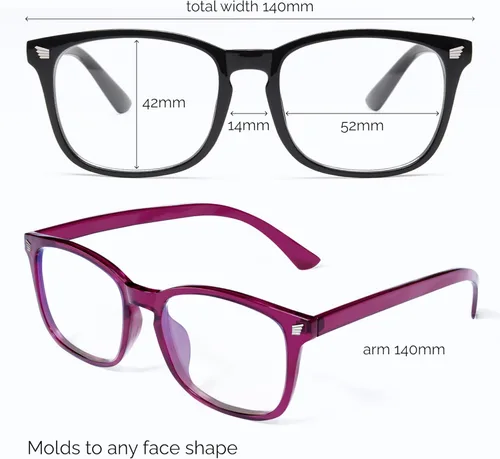 Miniatura 6 de livho Gafas de alta tecnología con luz azul – Lentes avanzados de bloqueo de luz azul para computadora – Fatiga de pantalla y protección UV *B9