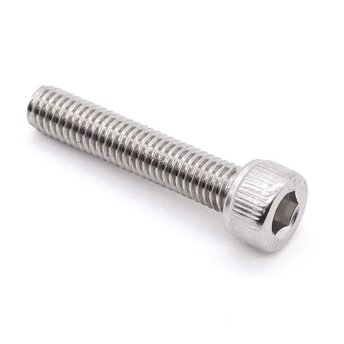 Miniatura 6 de Tornillos de cabeza hueca de 1/4-20 x 1 (30 piezas) Allen Hex Drive, acero inoxidable 18/8 304, rosca completa, acabado brillante, rosca gruesa