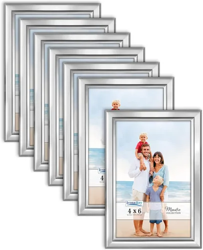 Miniatura 14 de Icona Bay Juego de marcos de fotos de 4 x 6 pulgadas (negro, paquete de 12), estilo contemporáneo con clase, colección Maestro