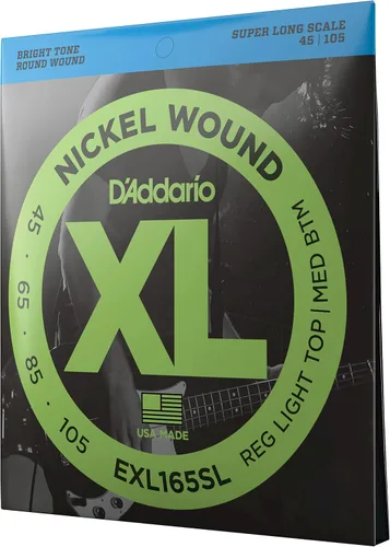 Miniatura 27 de D'Addario XL Nickel EXL170S - Cuerdas para bajo de 4 cuerdas con entonación perfecta, sensación uniforme, durabilidad potente, calibre 45-100