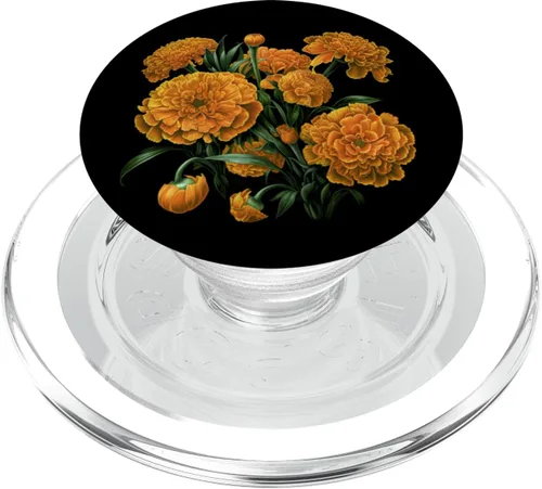 Miniatura 7 de Flores de caléndula, diseño de ramo floral PopSockets PopGrip intercambiables