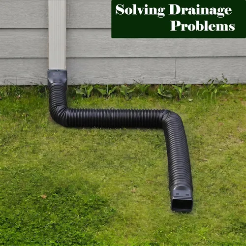 Miniatura 4 de Ogutter Extensiones de bajante de canalón de lluvia, extensor de bajante para drenaje de agua de lluvia flexible, tubo de extensión de drenaje