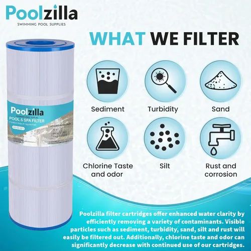 Miniatura 7 de Poolzilla Paquete de 4 cartuchos de filtro de piscina de repuesto para CX580XRE, Hayward C580E, PA81-PAK4, Unicel C-7483, Hayward SwimClear C3020