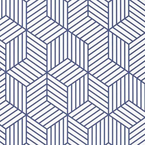 Miniatura 13 de Wenmer - Papel tapiz con estampado geométrico hexagonal de 17.71 x 708 pulgadas, papel adhesivo extraíble, autoadhesivo, vinilo para uso doméstico