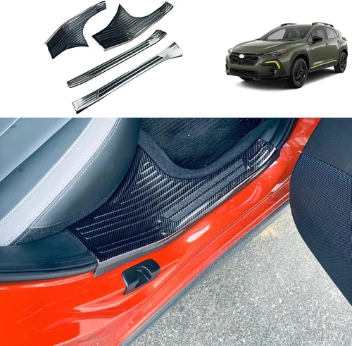 Miniatura 13 de Accesorios de automóvil compatibles con Subaru Crosstrek 2023-2026, placa interior del umbral de la puerta, cubierta protectora de arañazos, marco
