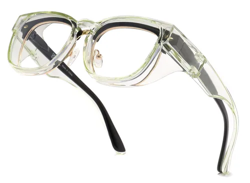 Miniatura 48 de Alsenor Gafas de seguridad antiniebla, gafas protectoras con bloqueo de luz azul, antipolvo, protección UV, para hombres y mujeres (jade)