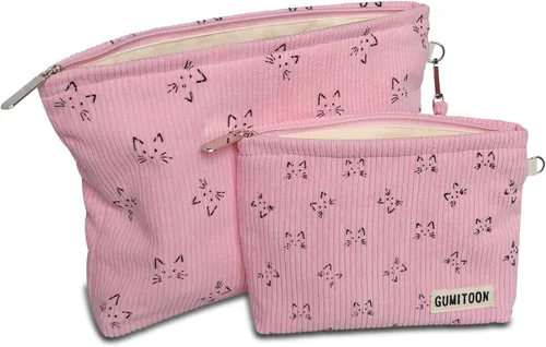 Miniatura 8 de 2 bolsas de cosméticos, bolsa de maquillaje para mujeres, organizador estético, artículos de aseo esenciales de viaje, artículos de aseo