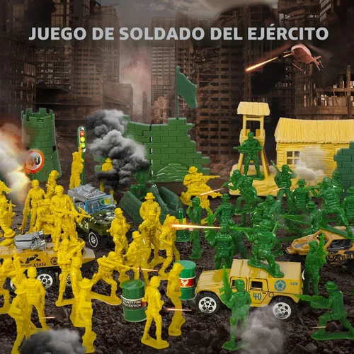 Miniatura 6 de TOY Life 95 piezas de juguetes del ejército para hombres, soldados de juguete para niños, figuras de acción de plástico, juego militar de soldado