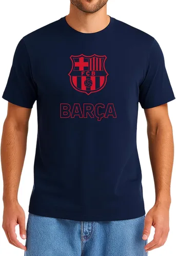 Miniatura 28 de Icon Sports Officially Licensed FC Barcelona Cotton T-Shirt - Unisex Adult azul