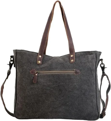 Miniatura 3 de Myra Bag Bolso de fin de semana rústico algodón y cuero reciclados S-2801, Varios