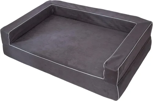 Miniatura 12 de Cama ortopédica para perros grande de 48 x 30 x 9 pulgadas, cama de espuma viscoelástica sólida para aliviar la artritis y displasia de cadera