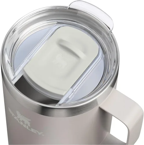 Miniatura 2 de STANLEY Everyday Camp Mug de 24 onzas, tapa para beber, taza para café, té y bebidas, taza de café aislada de acero inoxidable, sin BPA, color ceniza