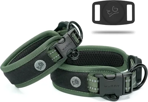 Miniatura 13 de Aitag - Collar para perro de alta calidad, soporte para collar de perro, acolchado de malla de aire reflectante, collar de perro de liberación