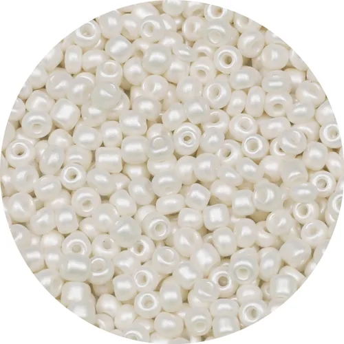 Miniatura 40 de Bala&Fillic Cuentas de semillas de color blanco de 0.157 pulgadas, aproximadamente 1200 piezas/3.53 oz en bolsa, 6/0 cuentas de vidrio para hacer