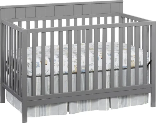Oxford Baby Logan - Cuna convertible 4 en 1 para bebé, gris paloma, certificado GreenGuard Gold