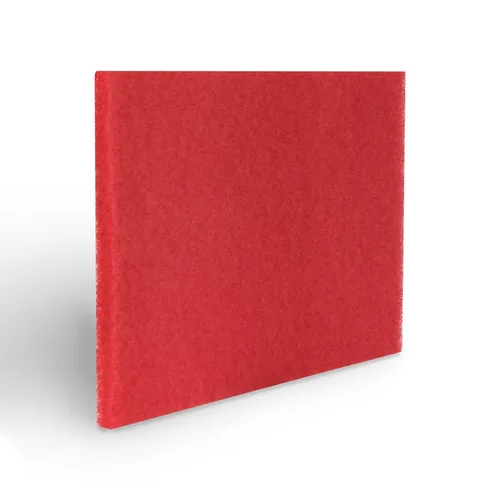 Miniatura 10 de Americo Almohadilla de suelo con búfer roja, para limpieza ligera y pulido, 14 x 28 pulgadas, 5 almohadillas/estuche, hecha de 100% contenido