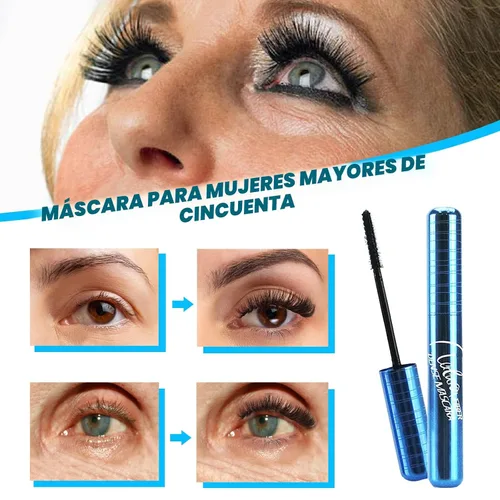 Miniatura 3 de Rímel para mujeres mayores de 60 años, rímel para personas mayores con pestañas que se adelgazan, hipoalergénico para ojos sensibles, volumen
