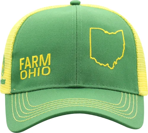 Miniatura 173 de John Deere Gorra de béisbol con logotipo y malla trasera con contraste, para hombre