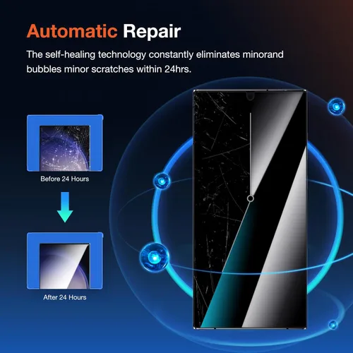 Miniatura 4 de KUZOOM Paquete de 2: kit de instalación de protector de pantalla para Samsung Galaxy S22 Ultra 5G de 6.8 pulgadas, película protectora de cobertura