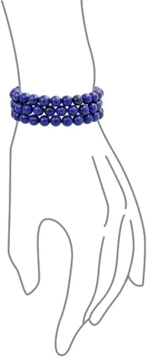 Miniatura 12 de Bling Jewelry Juego de 3 pulseras elásticas unisex apilables con cuentas redondas de 0.315 pulgadas para mujeres, adolescentes y hombres, multihebra