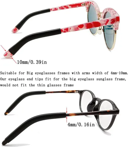 Miniatura 2 de KECHIO Puntas de extremo de gafas Gafas de silicona Gafas de ojo puntas de templo Gafas elásticas antideslizantes