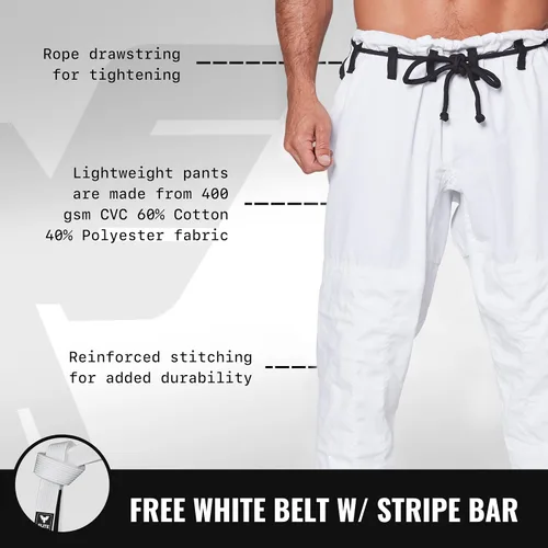 Miniatura 4 de Elite Sports Kimono para hombres aprobado por la IBJJF (Federación Internacional de Jiu Jitsu Brasileño) de tela pre-encogida para Jiu Jitsu