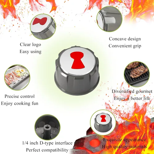 Miniatura 2 de Actualización 69893 Perillas de control de parrilla compatibles con Weber Spirit E 310,320 y 330 (con controles frontales superiores) años 2013