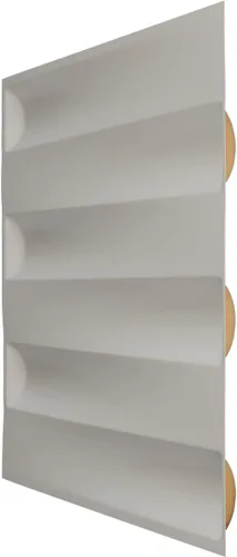 Miniatura 4 de Ekena Millwork 19 5/8 pulgadas de ancho x 19 5/8 pulgadas de alto Naomi EnduraWall Panel decorativo de pared 3D, dorado (cubre 2.67 pies cuadrados).