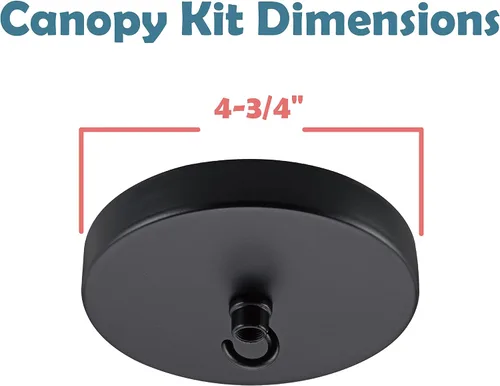Miniatura 4 de Aspen Creative 21510-21, Kit de candelabro contemporáneo y toldo de lámpara con gancho para cuello, blanco mate, 4-3/4 pulgadas de diámetro