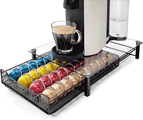 Miniatura 6 de RECAPS Soporte para Cápsulas de Café Cajón de Almacenamiento de Cápsulas Soporte para Cápsulas Organizador de Cocina Compatible con Vertuoline