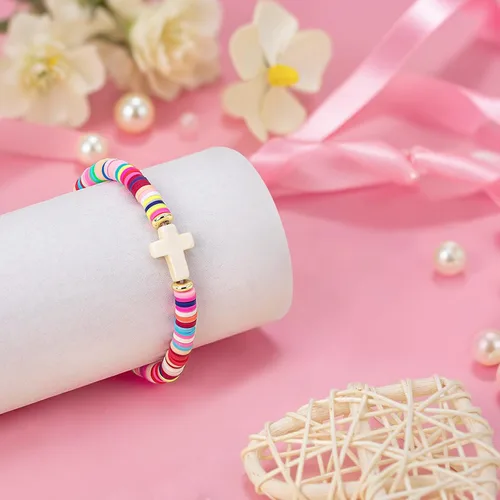 Miniatura 64 de Regalos navideños para niños, niñas adolescentes, mujeres, linda pulsera de cruz para niñas, regalos de Navidad cristianos para mujeres, ideas