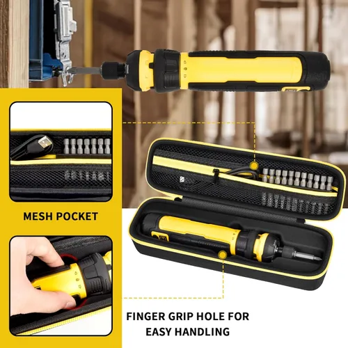 Miniatura 5 de Estuche para juego de destornillador eléctrico para destornillador inalámbrico DEWALT (DWHT66719) y brocas de atornillado, organizador