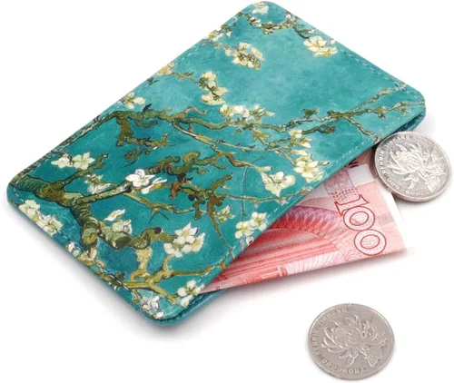 Miniatura 2 de kandouren Billeteras de cuero RFID minimalistas delgadas, billetera con bolsillo frontal, tarjetero para tarjetas de crédito para hombres y mujeres