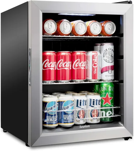 Miniatura 9 de Ivation – Refrigerador de bebidas para 101 latas. Mini refrigerador de bebidas ultra fresco independiente para cerveza, cócteles, refrescos, jugos
