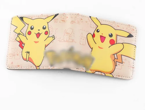 Miniatura 3 de G-Ahora Cartera de cuero plegable de anime para tarjetas de crédito, WC Pikachu 1