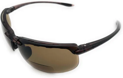 Miniatura 2 de The Oakland - Lentes de sol bifocales para lectura deportivos, envolventes, unisex, sin montura Marrón