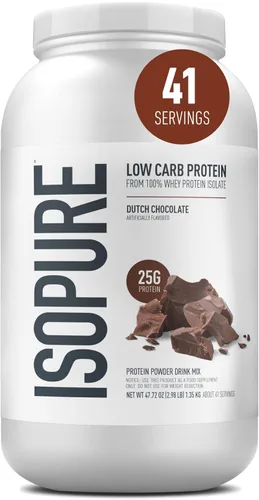 Miniatura 24 de Isopure bajo en carbohidratos, proteínas en polvo para diestas Keto, 1062116, 1