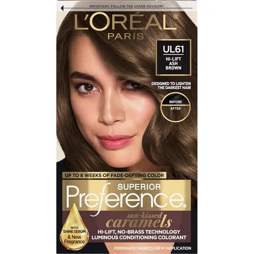 Miniatura 35 de L'Oreal Paris Superior Preference - Tinte permanente luminoso que desafía la decoloración, tinte para el cabello hasta 9 semanas de resplandor, 5C