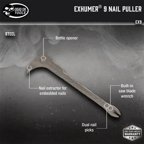 Miniatura 2 de Dead on EX9 - Extractor de uñas exhumador de 10-5/8 pulgadas
