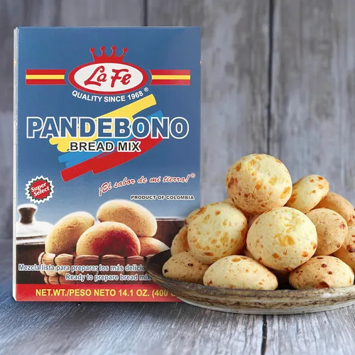 Miniatura 3 de La Fe Pan de Bono - Mezcla de pan de 14 onzas – Paquete de 3 – Mezcla de pan de queso colombiano de harina de yuca y harina de maíz – Mezcla de maíz