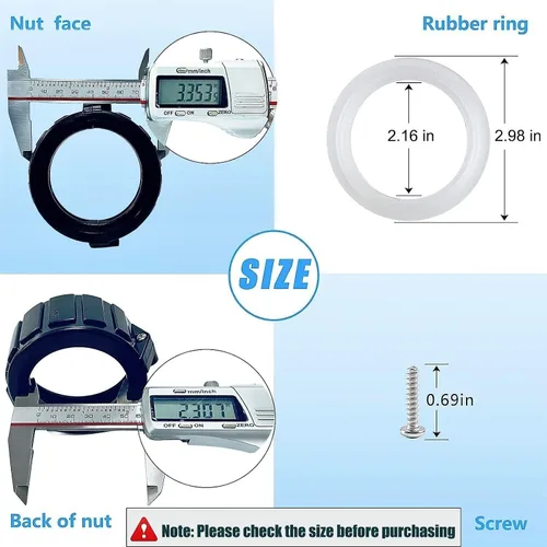 Miniatura 2 de Fuoequl Tuerca dividida para bañera de hidromasaje, accesorios de bañera de hidromasaje de 2 pulgadas para calentador de bañera de hidromasaje