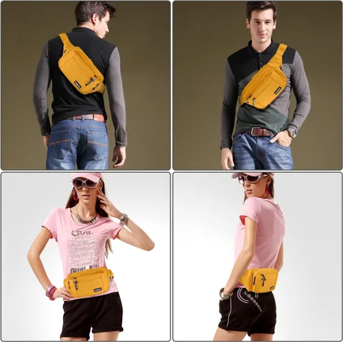 Miniatura 7 de CXWMZY Riñoneras para mujeres y hombres, riñoneras con múltiples bolsillos, gran capacidad, impermeable, casual, para viajes de Disney, ciclismo