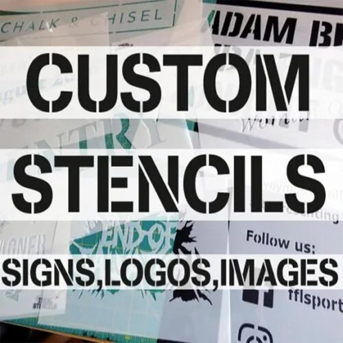 Miniatura 6 de Plantillas personalizadas para pintura en aerosol, personalizadas con logotipo/texto, plantillas de letras multiusos para madera, papel, tela