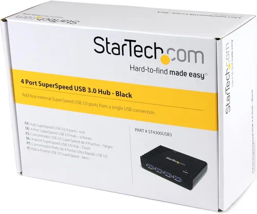 Miniatura 4 de StarTech. com Hub USB 3.0 SuperSpeed de 4 puertos con adaptador de corriente 5Gbps - Multipuerto portátil USB-A Dock IT Pro - Hub de expansión