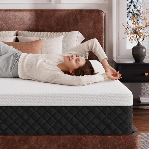 Miniatura 5 de SLEEP100 Twin Size Memory Foam Mattress,10" Medium Firm Cooling Gel Compressed Mattress in a Box,Pressure Relief & Motion