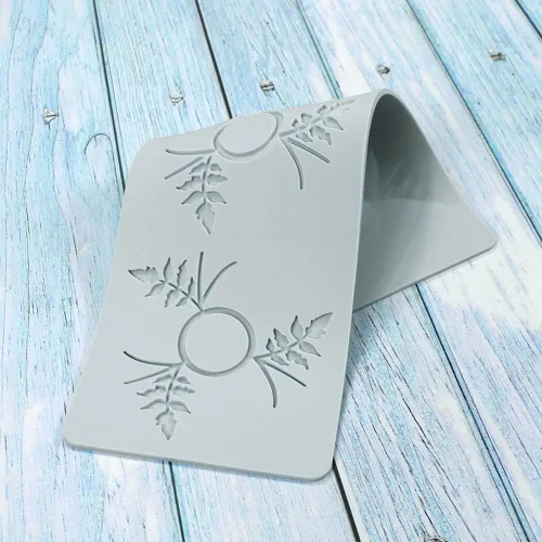Miniatura 7 de Moldes de silicona 3D de hojas huecas para chocolate, molde de panal, abeja, caramelo, patrón de flores, molde para fondant, decoración de tartas